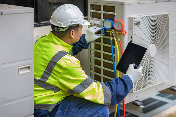 Professional Heat Pump Repair technician working in Rock City Falls, NY